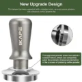 Grafik „New Upgrade Design“ des silbernen V3 mit Nahaufnahme des „constant block“ zwischen Schaft und Basis