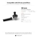Kompatibilitätsgrafik des VDT Tools, 58-mm-Version: Siebe, Maschinen und Passungscheck