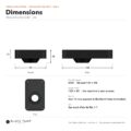 Trémie Single Dose pour Fellow Ode – dimensions : 149 × 93 × 38 mm, ouverture de l'entonnoir Ø64 mm