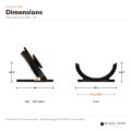 Porte-Couvercle pour Fellow Stagg EKG – dimensions : 99,6 × 89 × 46,5 mm, couvercle à 56°