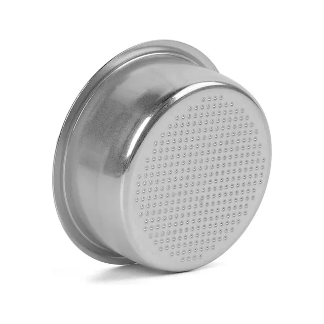 IKAPE Sieb 51 mm De'Longhi Dedica aus Edelstahl, schräg gestellt, mit gelochter Unterseite