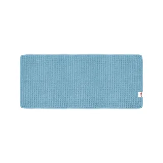 Blaues IKAPE Bartuch 30 x 70 cm, flach ausgelegt, das lange Tuch zum Abwischen der Arbeitsfläche