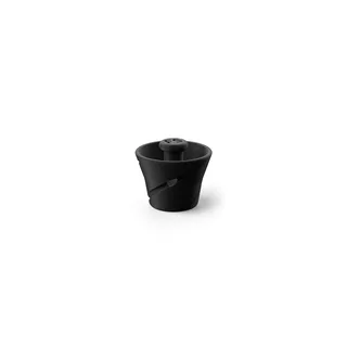 Negotiator per filtri Black Tamp per Fellow Stagg X, corpo conico nero con pomello FS, di tre quarti