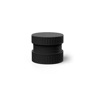 Nahaufnahme der verstellbaren Becher-Erhöhung, Ø58 mm, mit ihrem oberen Ring und den Höhenmarkierungen