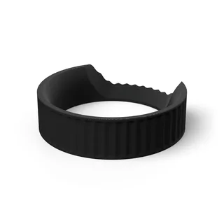 Magnetischer Dosiertrichter allein, der gerippte Ring mit der Einbuchtung vorn, auf Weiß