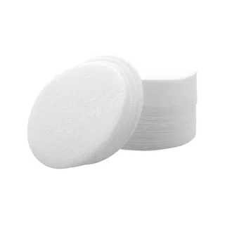 Stapel runder weißer Papierfilter mit 32 mm, die Option mit 200 Stück in diesem Angebot