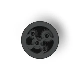 Verstellbares Spirograph-WDT-Tool für De'Longhi Dedica – Draufsicht auf die Zahnräder