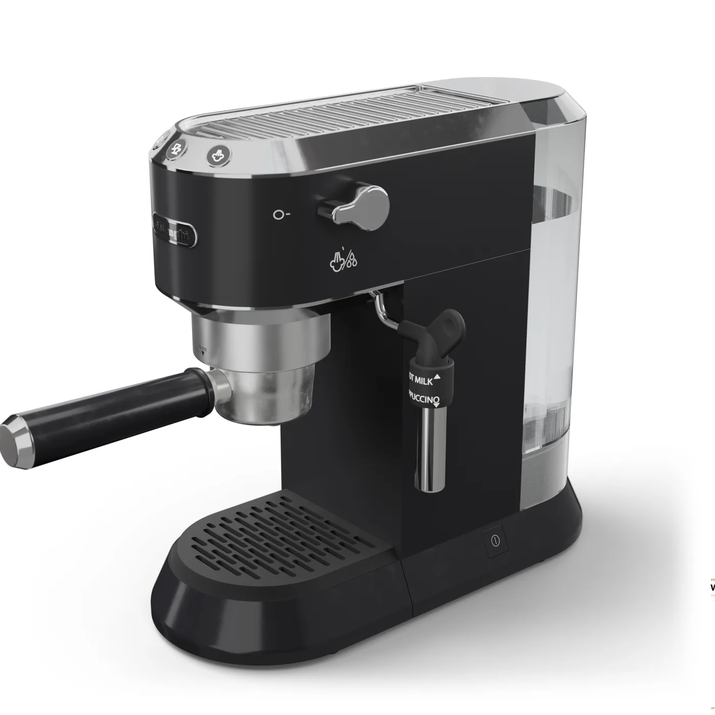 Abtropfgitter für De'Longhi Dedica – in eine De'Longhi Dedica eingesetzt