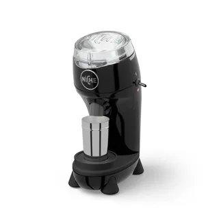 Kit de Acabado de Base para Niche Zero – kit negro sobre una Niche Zero negra, sobre blanco