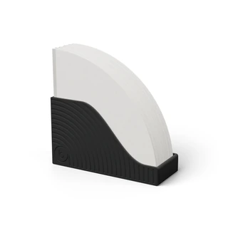 Soporte Abierto para Filtros de Papel – tamaño V60-02 con una pila de filtros, sobre blanco