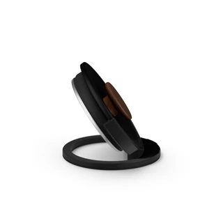 Porte-Couvercle pour Fellow Stagg EKG – sur le plan de travail avec le couvercle du Stagg, vue de côté, sur fond blanc