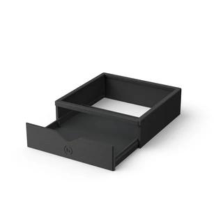 Support avec Tiroir pour Fellow Stagg EKG – Light avec le tiroir entrouvert, sur fond blanc