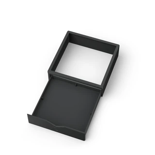 Support avec Tiroir pour Fellow Stagg EKG – Light avec le tiroir grand ouvert, sur fond blanc