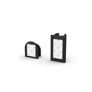 Supports Latéraux pour Fellow Ode Gen 2 – le dos des deux pièces avec le ruban adhésif double face en mousse, sur fond blanc