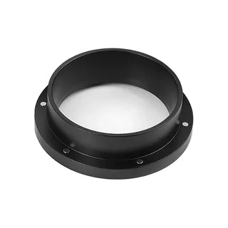 Schwarzer Ring mit Flansch aus dem V3 Set, einzeln, kleine runde Einsätze im Flansch