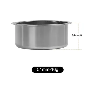 Seitenansicht des Beehive Siebs 51 mm für 16 g, Höhe mit 24 mm angegeben