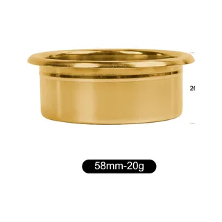 Seitenansicht des goldenen Clockwork-Siebs 58 mm 20 g mit Höhenlinie: 26 mm (1,02 Zoll)