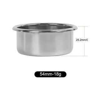 Seitenansicht des silbernen Clockwork-Siebs 54 mm 18 g mit Höhenlinie: 25,2 mm (0,99 Zoll)